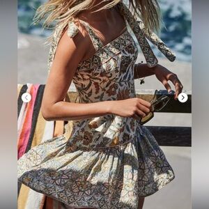 Zimmermann Edie Tie Mini Dress